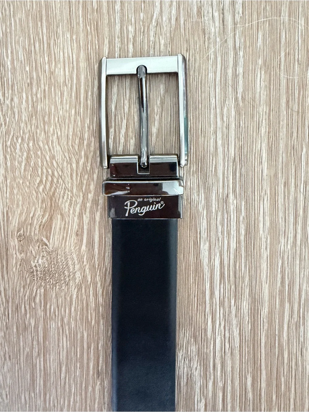Original Penguin Men’s Reversible Leather Belt Black Brown Size 32
